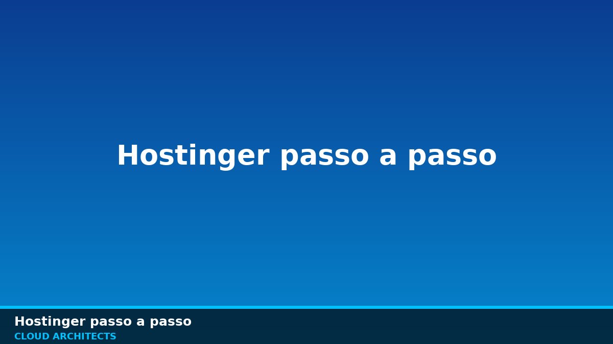 Instalar WordPress na Hostinger em domínio ou subdomínio
